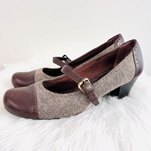 LifeStride Shoes - Life Stride Brown Mary Jane Block Heel Dress Shoes ~ Womens Size 9M